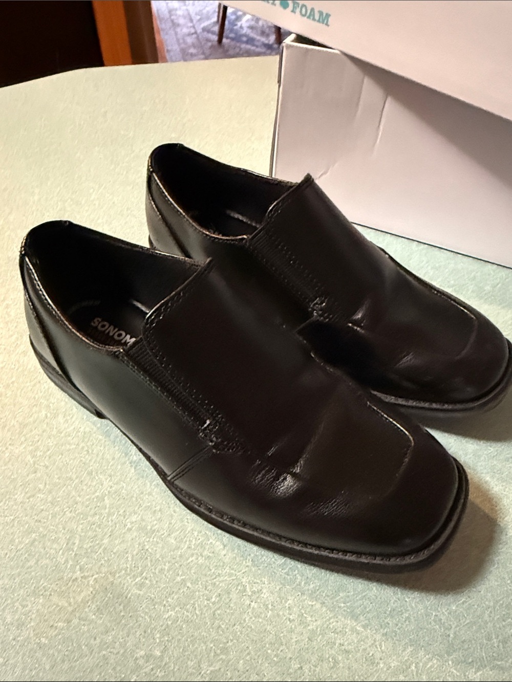 Boys Sonoma Black Slip-On Loafers Size 2